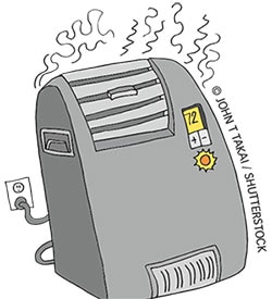 Electric space heater