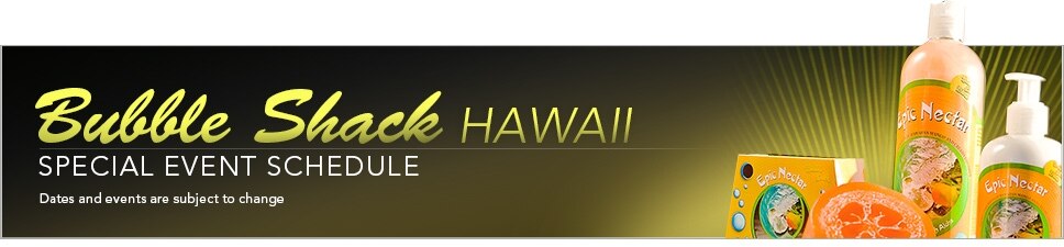 Bubble Shack Schedule